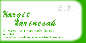 margit marincsak business card